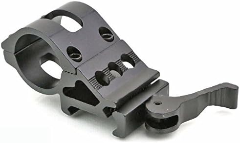 Drmus Quick Release Weaver Rail Mount Single Ring Mount for Flashlight 1-Inch Diameter for Flashlights