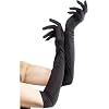 Adult Long Black Gloves for Fancy Dress