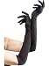 Adult Long Black Gloves for Fancy Dress