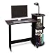 Furinno New Computer Desk – Easy Assembly – Black and Grey Finish, 10015