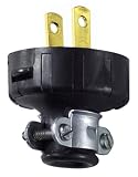 Leviton 000-48646-000 Plug HD Vinyl withClamp Black