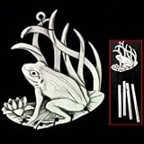 Large Pewter Wind Chime - Frog - Large Wind Chime
