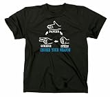 Produkt-Bild: Stein Schere Papier nerd T-Shirt, Schnick Schnack Schnuck, fun