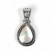 Silver Stone Pendants, Size: 34mm (1.3 inches)