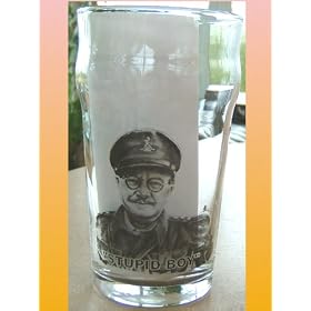 DAD'S ARMY Captain Mainwaring PINT BEER GLASS