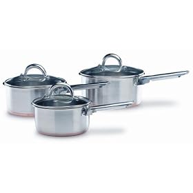 Swan 3Pce Copperbased Pan Set