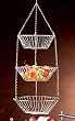 3 Tier Hanging Basket (Chrome) (11.8