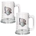 NIB New Jersey Nets NBA 2pc 15oz Glass Tankard Set