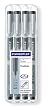 Staedtler 308 WP4 Pigment Liner Desktop Box Asst Line Widths
