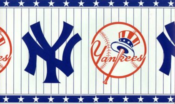 New York Yankees Pin Stripe Border