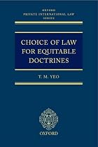 Choice of Law for Equitable Doctrines (Oxford Private International Law Series)