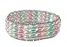 4 Rows of Fresh Water Multi-Colored Pearls with Sterling Silver