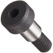 Black Oxide Alloy Steel Shoulder Screw, Hex Socket Drive, 2A Thread Class
