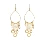14k Yellow Gold Tear-drop Dangling Earrings