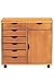 Double-wide Stanton Cart: 7 Drawers With Wood Door