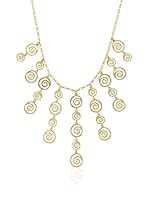 Etrusca Collar Ornate Spiral Style Bib Dorado
