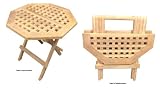 Teak Picnic Side Table Octagonal