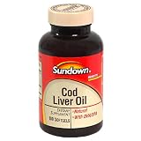 Sundown Cod Liver Oil, 100 Softgels (Pack of 4)