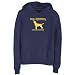 Sweatshirt Woman Navy Blue  Dog Addiction Labrador Retriever  Dog