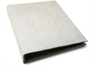 Handmade White Bark Bow Photo Album With Cotton Gift Bag With Gift Box, 30 x Black Self Adhesive Pages (33cm x 40cm)