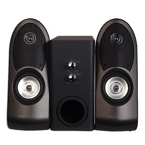 Benwin 3-Piece 2.1 Channel PC Gaming Speaker System (Black) by Benwin