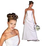 Roberta Bridal White Size 10 Informal Bridal Gown Wedding Dress Evening Prom Graduation Debutante