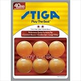 Stiga T0641 3-Star Table Tennis Balls, 6-Pack