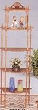 Modern Oak 5-Tier Wooden Display Rack