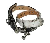 Large Black colored Patent Designer Pet Collar