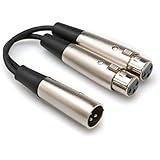 Hosa YXF-119 Y Cable, XLR3M to Dual XLR3F