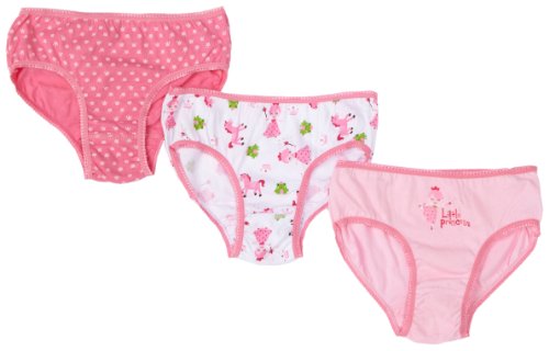 Carters Girls  3 Pack Underwear - Little Princess, Little Princess, 4/5