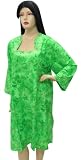 Lovely Tropical Printed Plus Size Short Kaftan Caftan Valentine's Day Gift