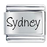 Name Sydney Italian Charms Bracelet Link