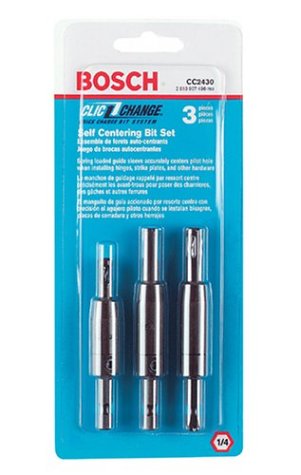 Bosch CC2430 Clic-Change 3 Piece #6, #8, and #10 Self-Centering Bit Assortment