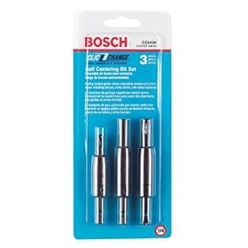 Click here to buy Bosch CC2430 Clic-Change 3 Piece #6, #8, and #10 Self-Centering Bit Assortment by Bosch.