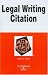 Book Legal Writing Citation in a Nutshell (Nutshell Series)