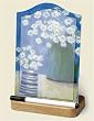 Memo Board ~ Summer Daisies ~ dry-erase glass board ~ with marker ~ code 463