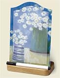 Memo Board ~ Summer Daisies ~ dry-erase glass board ~ with marker ~ code 463