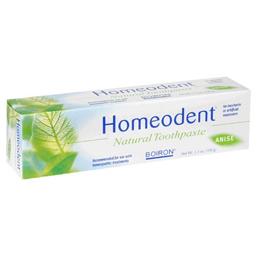 Boiron Homeodent Natural Toothpaste, Anise, 3.3-Ounce (100 g) (Pack of 4) by Boiron