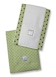 SwaddleDesigns Baby Bupies - Set of 2 - Lime with Brown Dots