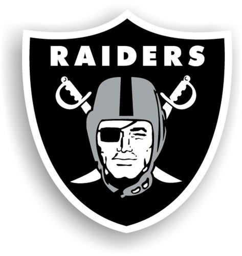 NFL Oakland Raiders 12-Inch Vinyl Logo Magnet