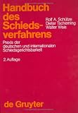 Handbuch des Schiedsverfahrens