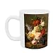 Still Life with Flowers and Fruit, 1827 (oil on canvas) by Jan Frans van Dael - Mug - Standard Size