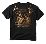 Buck Wear Inc. Dominate-Deer Short Sleeve Tee, Black, Medium