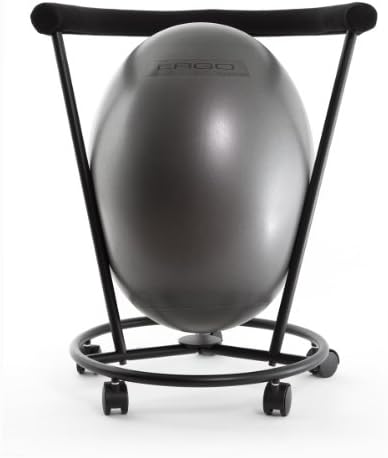 The ERGO Chair - an Ergonomic Exercise Ball Chair (Gray)