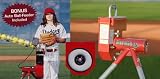 Heater Softball Pitching Machine with 9 Ball Automatic Feeder