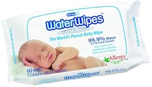 DermaH2O WaterWipes Wipes, 60 Count