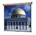 Da-Lite Manual 120 Diagonal Video Format Home Theater Wall Screen with Cherry Veneer Case and Matte White Fabric