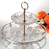 Review Jaf Gifts  / 2 TIER CELENTO SERVER - CELENTO CRYSTAL 2 TIER SERVER CENTERPIECE - 2 tier server