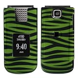 Premium - Nokia 2720 Green/Black Zebra Cover - Faceplate - Case - Snap On - ....